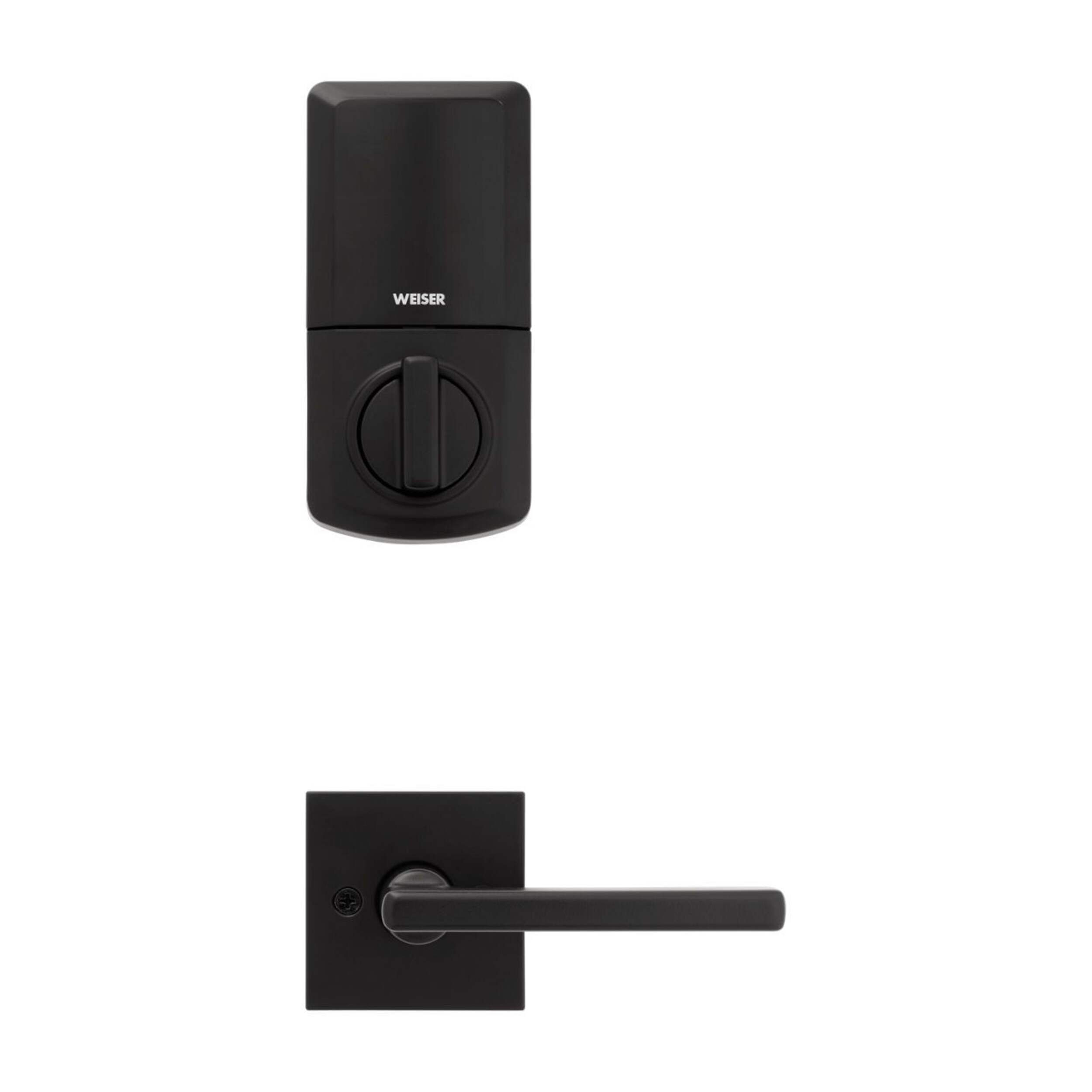 Weiser San Clemente X Smartcode Keyless Entry Door Handle Set With ...