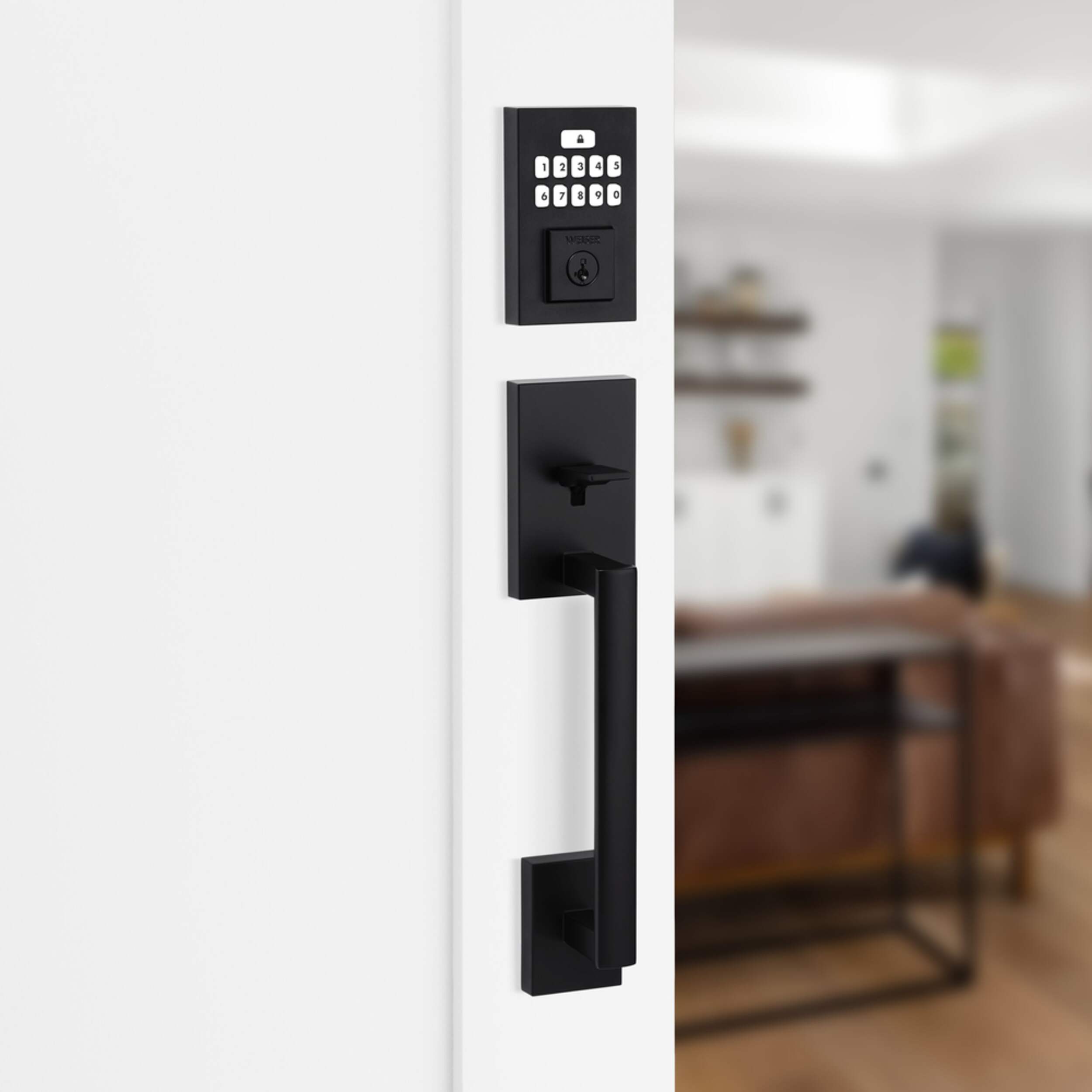 Weiser San Clemente X Smartcode Keyless Entry Door Handle Set With ...