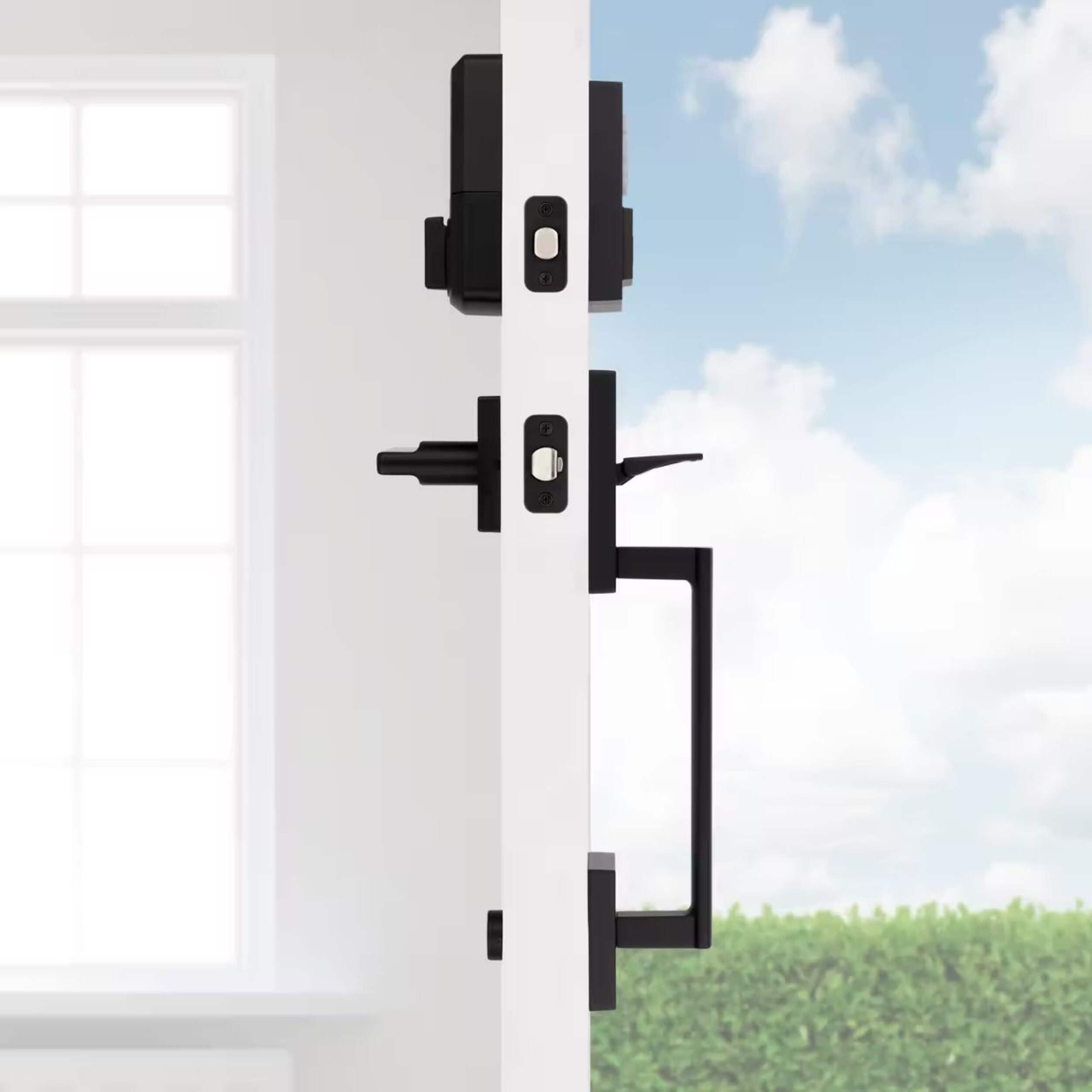Weiser San Clemente X Smartcode Keyless Entry Door Handle Set With ...