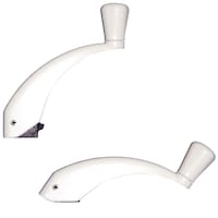 Ideal Security Fold Over Window Crank Handles, For Casement Windows, 2-pk