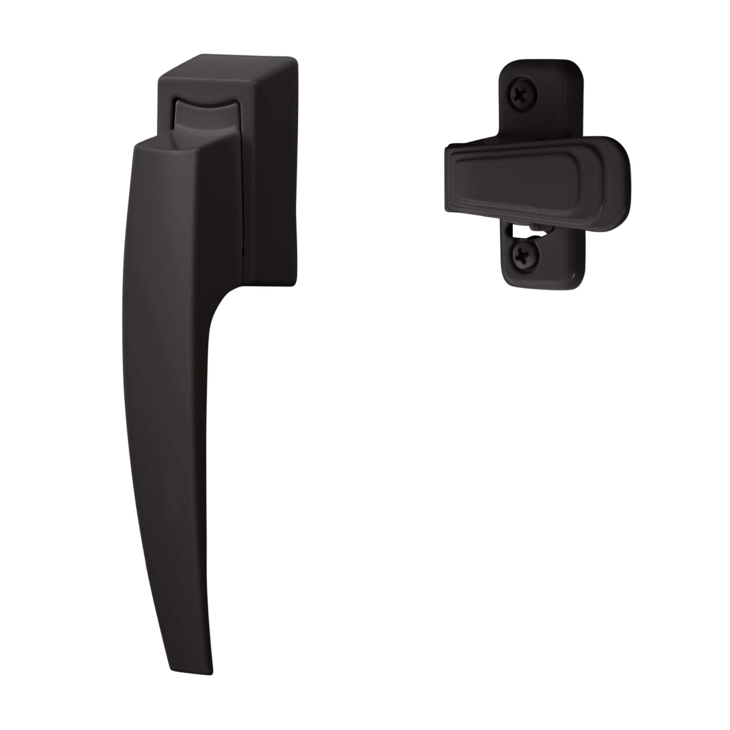 Ideal Security Storm Door Pull Handle Set, Matte Black Front_Angled_Left