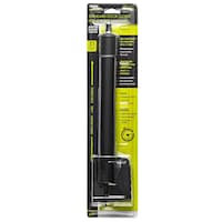 Ideal Security Standard Light/Medium Weight Storm/Screen Door Closer, Matte Black Front_Flat