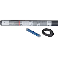 Trousse de réparation de moustiquaire de rechange en fibre de verre tout-en-1 Adfors Saint-Gobain, charbon Composite_or_Mixed