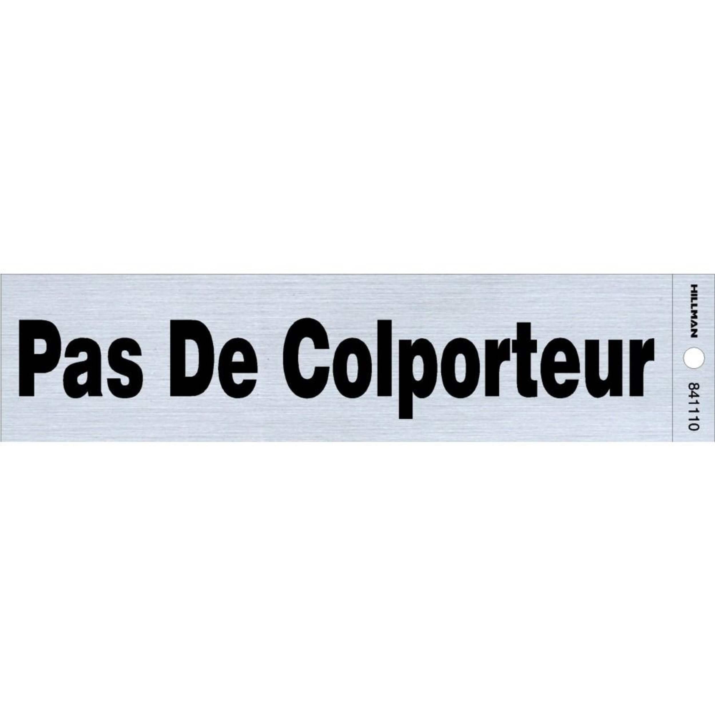 Affiche Pas Colport, noir, 2 x 8 po Front_Flat