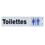 Sign Toilette, 2-in x 8-in Front_Flat