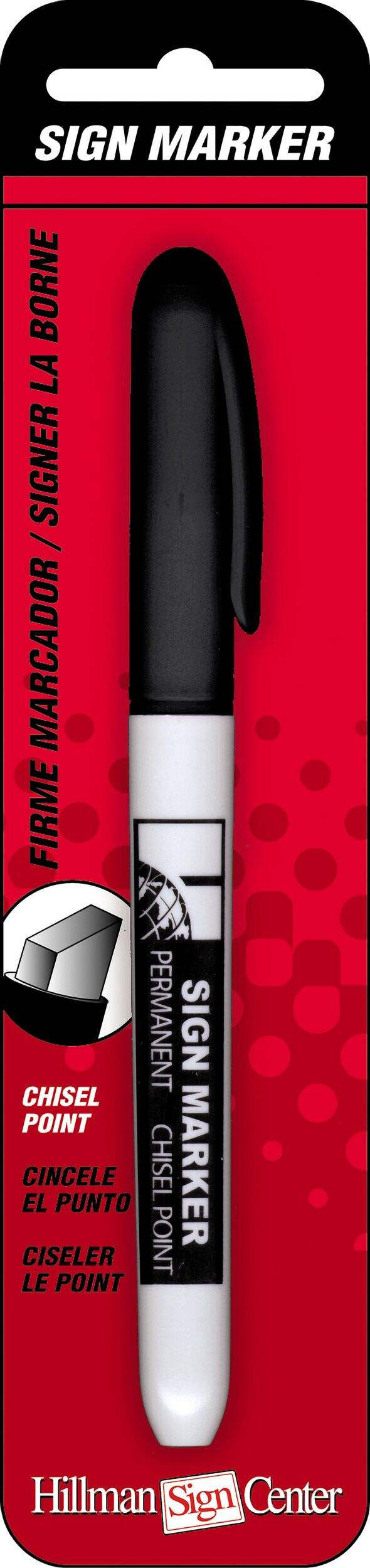 Hillman Sign Marker Pen, Black Front_Flat