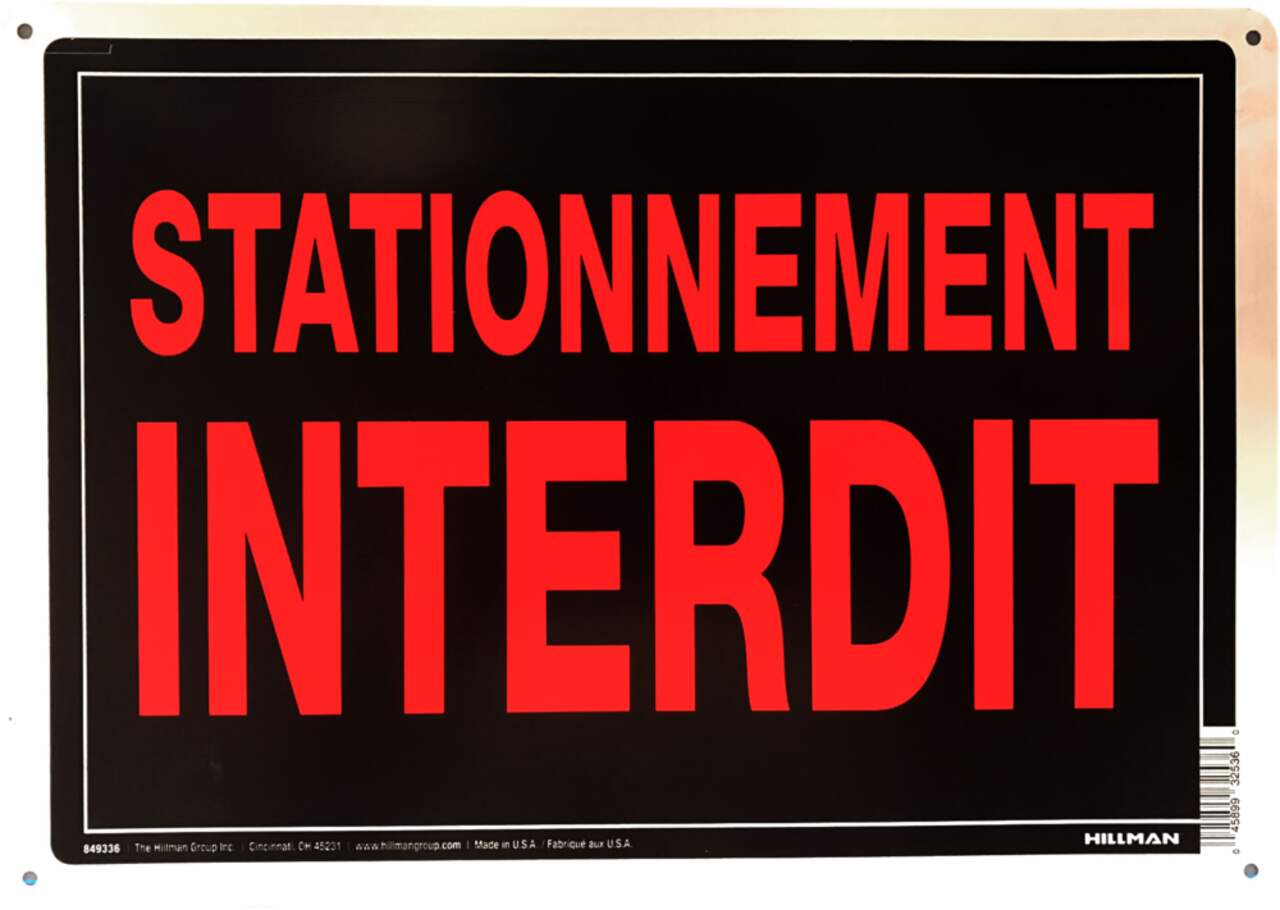 Affiche - Stationnement Interdit - Débarcadère seulement – Affiche