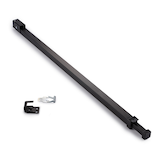 Ideal Security Patio Door Security Bar with Childproof Anti-Lift Lock, Black Composite_or_Mixed