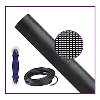 Adfors Saint-Gobain All-in-1 Pet-Resistant Screen Replacement Repair Kit, Charcoal