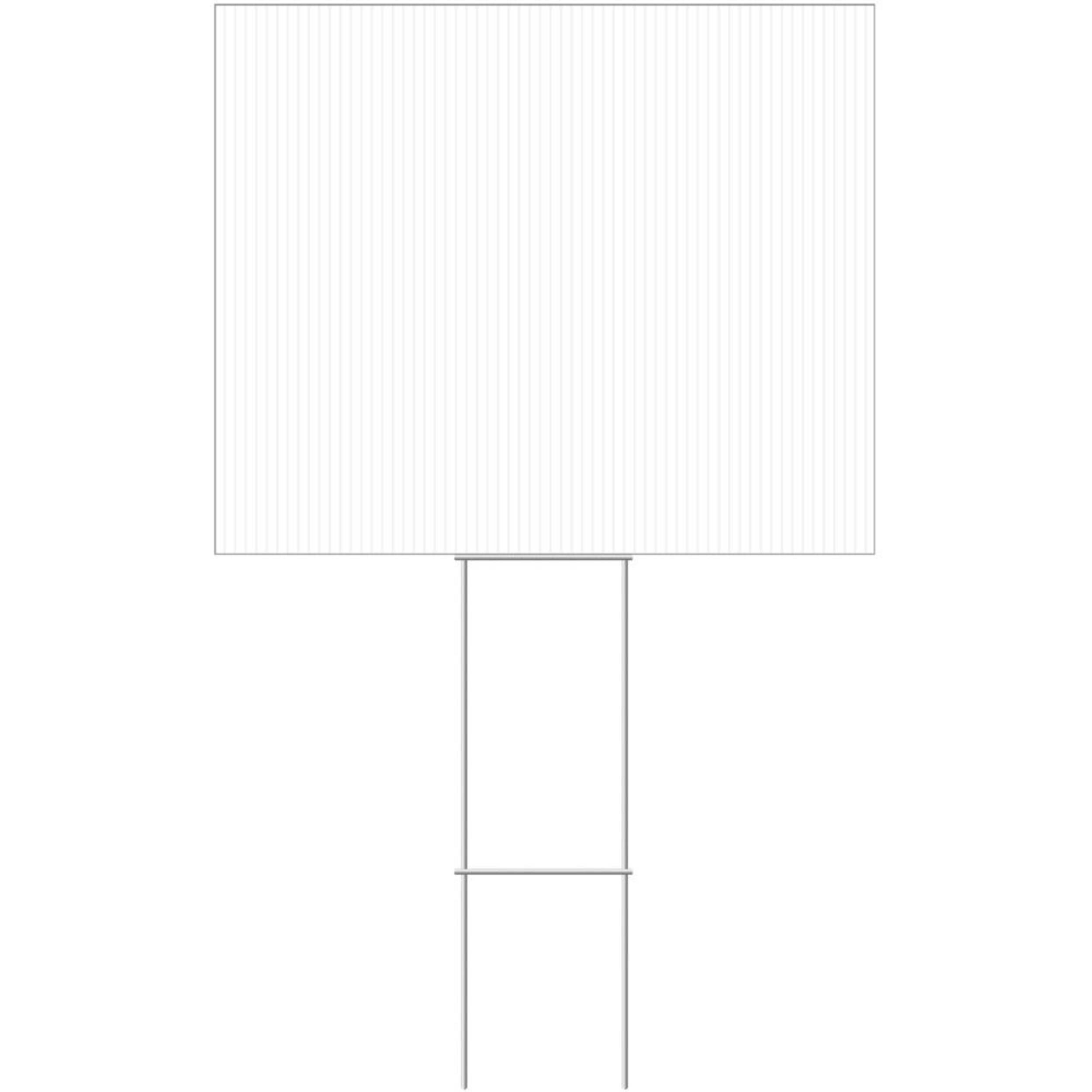 Hillman 844496  Self-Adhesive Blank Sign, 19 x 24-in, Black/White Front_Flat