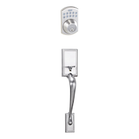Garrison Electronic Grip Handle Set, Door Knob & Keypad Deadbolt Lock Set, Satin Nickel Front_Angled_Right