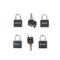 Garrison 19mm Vinyl Brass Lock, 4-pc Front_Flat