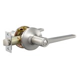 Levier verrouillable Garrison Manchester, nickel satiné Front_Three_Fourths_Angled_Right