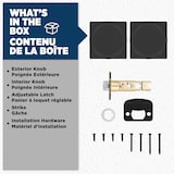 Weiser Maven Passage Door Lock, Matte Black Composite_or_Mixed