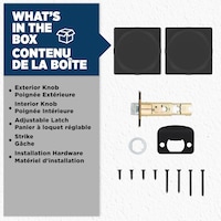 Weiser Maven Passage Door Lock, Matte Black Composite_or_Mixed
