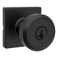 Weiser Maven ANSI Grade 3 Keyed Entry Door Lock, Matte Black Front_Three_Fourths_Angled_Right