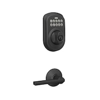 Schlage Keypad Combination Lattitude Playmouth Door Lock Front_Angled_Right