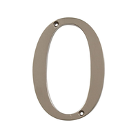 Chiffre de maison encastré à visser en acier antirouille 843329 Hillman, 4 po, choix varié, nickel satiné