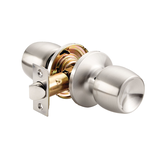 Garrison Devon Passage Tulip Door Lever Handle Set, Satin Nickel Front_Angled_Right