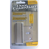 The Door Guardian Door Reinforcement Hinged Lock, Nickel Front_Flat