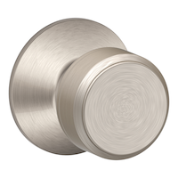 Schlage Bowery Passage Door Knob Lock Set, Satin Nickel Front_Angled_Right