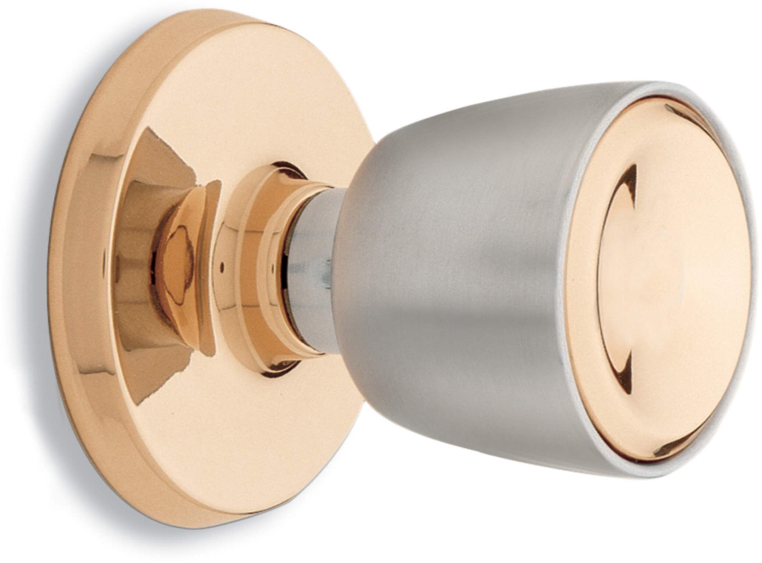 Weiser Beverly Passage Door Knob, Interior Door Handle for Hall and Closet Doors, Chrome Brass Front_Three_Fourths_Angled_Right