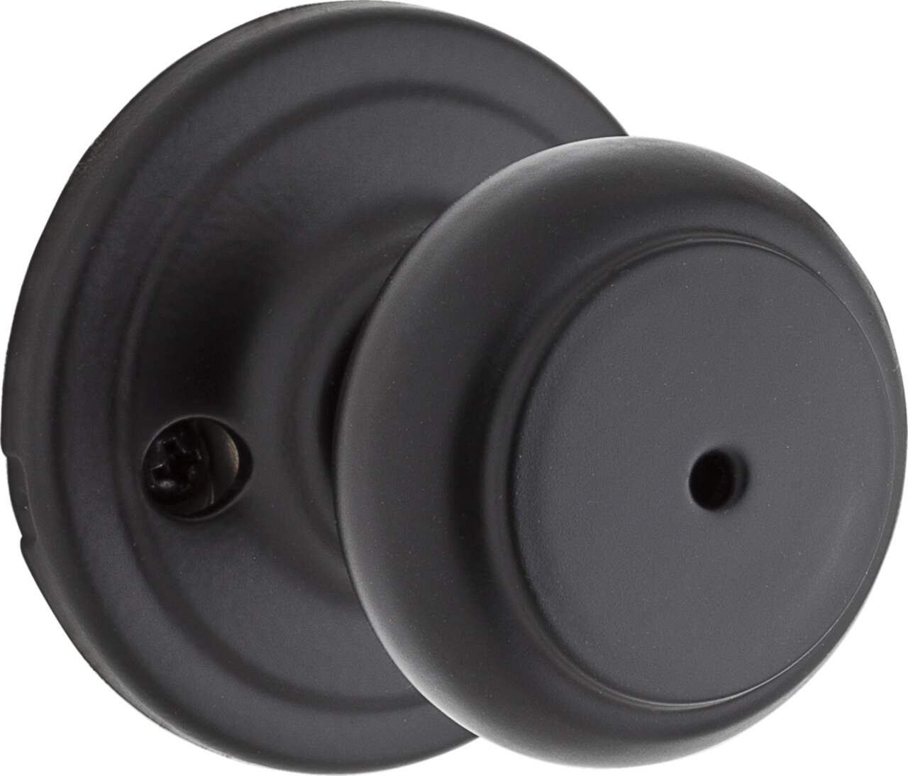 Weiser Troy Privacy Door Knob Lock Set, Iron/Black