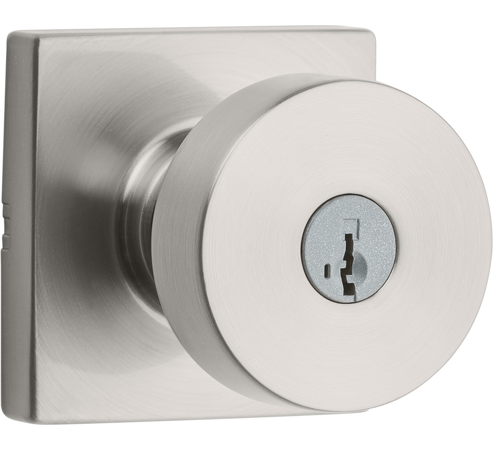Serrure d'entrée à clé à boule Weiser Cambie, nickel satiné Canadian Tire