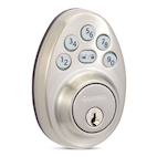 Garrison Electronic Round Keypad Deadbolt Door Lock, Satin Nickel