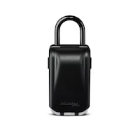Master Lock 72 mm Wide Resettable Numeric-Combination 4-Dial Light-Up Portable Lock Box, Silver/Black