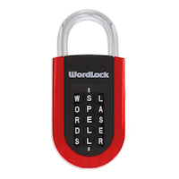 WordLock Vertical Padlock Front_Flat
