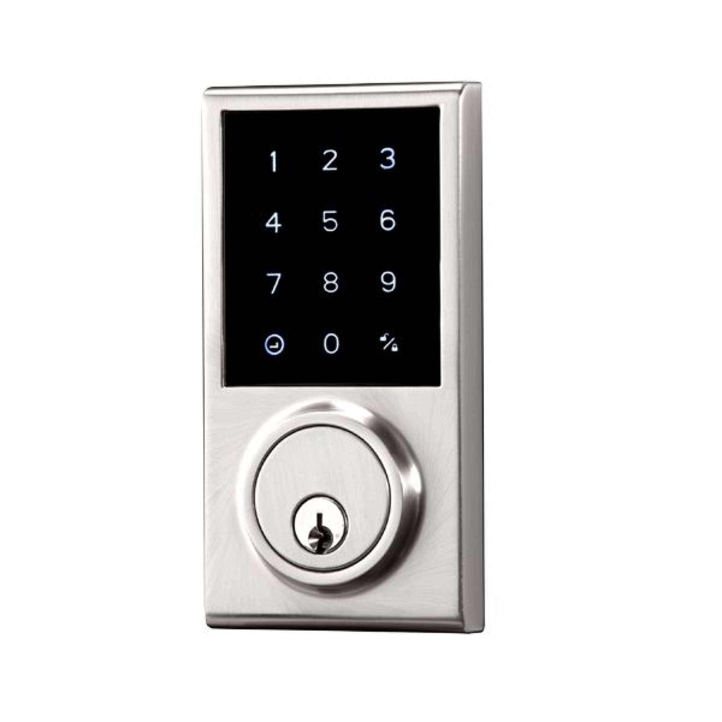 Garrison Electronic Touchpad Keypad Deadbolt Door Lock, Satin Nickel