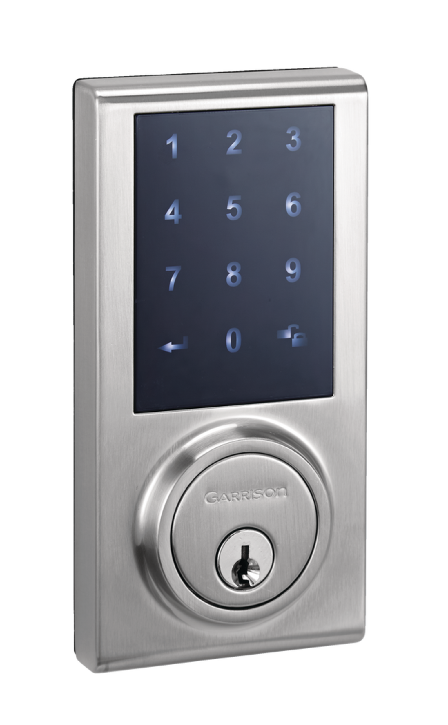 Garrison Electronic Touchpad Keypad Deadbolt Door Lock, Satin Nickel ...