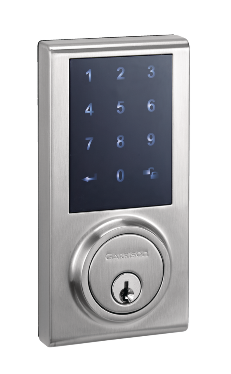 Garrison Electronic Touchpad Keypad Deadbolt Door Lock, Satin Nickel
