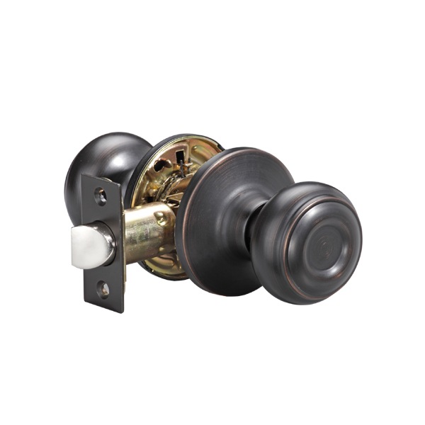 Garrison Palace Passage Door Knob Handle Set, Satin Oxidized Bronze