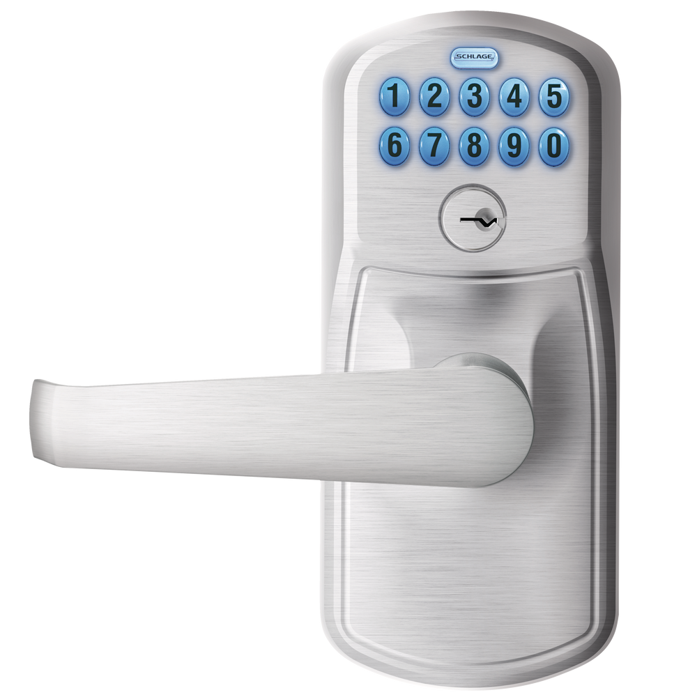 Schlage Electronic Keypad Deadbolt Door Lock with Plymouth/Elan Lever