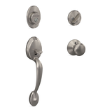 Poignée Schlage Plymouth avec levier intérieur Plymouth, Cote de sécurité AAA, nickel satiné Front_Three_Fourths_Angled_Right