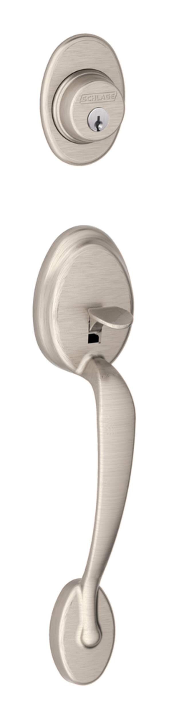 Schlage Plymouth Handleset with Plymouth Interior Knob, Rated AAA