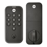 Yale YED210 Essentials Electronic Lock, Matte Black Front_Flat