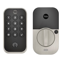 Yale YRD410 Assure Lock 2 Keypad with Wi-Fi, Satin Nickel Front_Flat