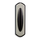 HeathZenith Wired Unlighted Push Doorbell Chime Button, Black
