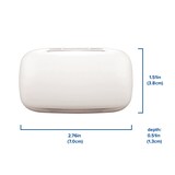 Globe Wired 87-db 2-Tune Doorbell Chime, White Front_Flat