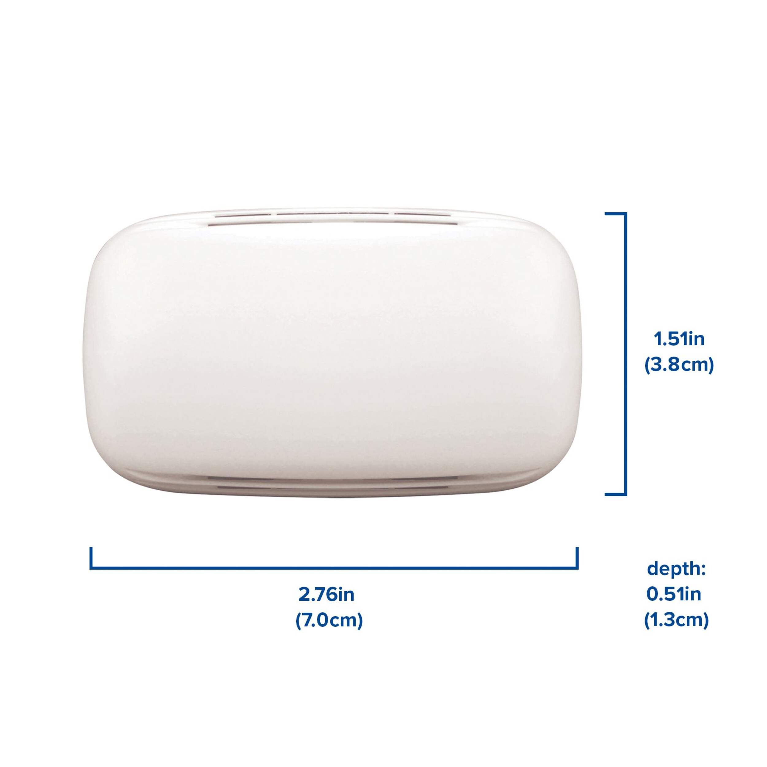 Globe Wired 87-db 2-Tune Doorbell Chime, White Front_Flat