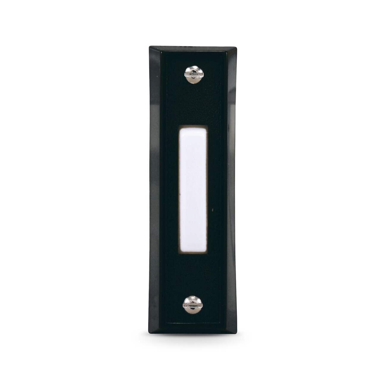 Globe Wired Unlighted Push Doorbell Chime Button, Black