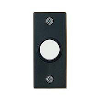 Carlon Wired Basic Door Bell Push Button, Black
