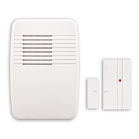 HeathZenith Globe Wireless Battery 100-ft 3-Tune Door/Gate Entry Alert Kit, White
