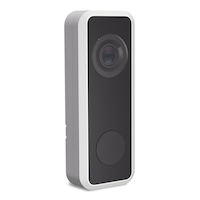 Globe Simulated Camera Surface Mount Wireless Battery-Operated Camera Doorbell Front_Three_Fourths_Angled_Right
