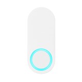 Globe Wireless Surface-Mount Lighted Doorbell, White Front_Flat