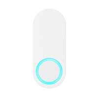 Globe Wireless Lighted Doorbell, White Front_Flat