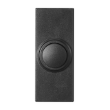 Globe Wireless Doorbell Push, Black Front_Flat